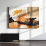 Large Abstract Wall Art in Industrial-Style Spaces